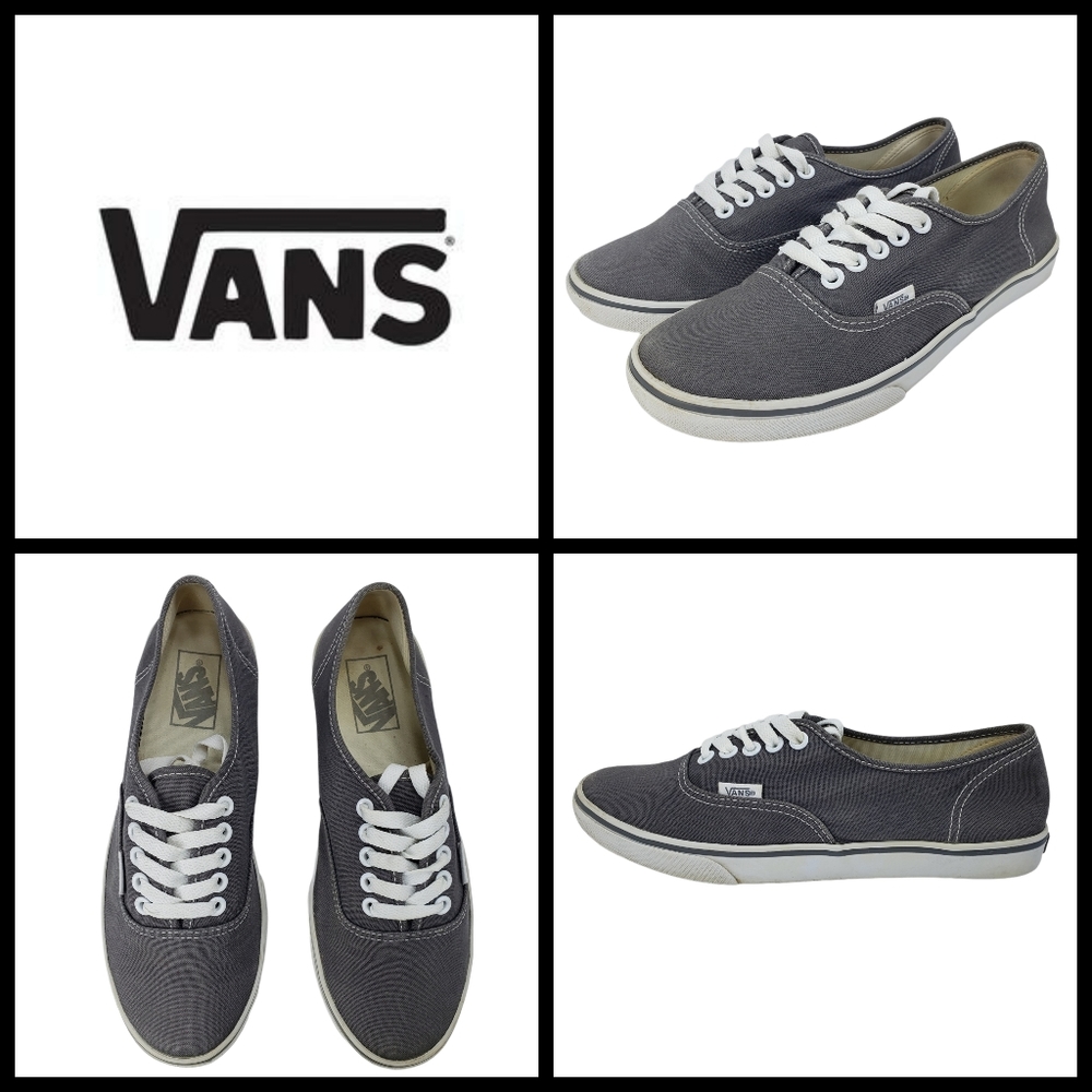 Vans Lo Pro Skate Shoes, grey, size 8, nice preown